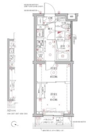 クレイシア西馬込の物件間取画像